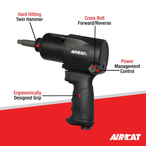 1431-2 1/2" Impact Wrench with 2 Extended Anvil with Feature Callouts