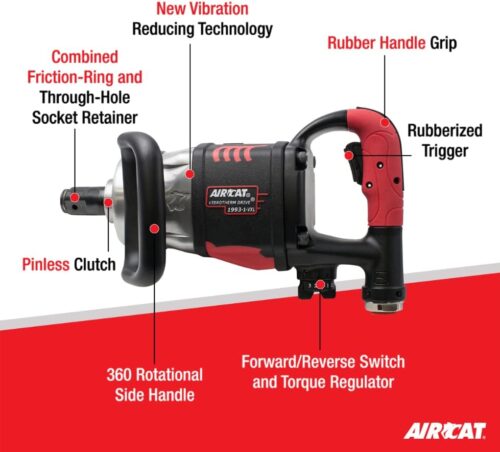 1993-1-VXL 1-Inch Vibrotherm Drive Composite Straight Impact Feature Callouts