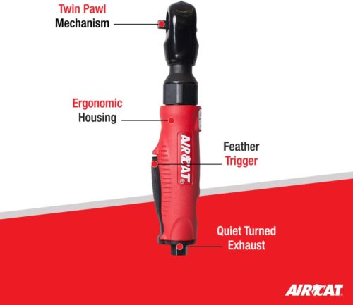 802 Composite Twin Pawl Ratchet Wrench Feature Callouts