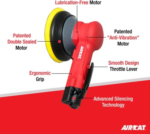 Aircat 6700-6G Non Vac Geared Planetary Motion Sander Features