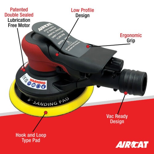 Aircat 6700-6-338CV Orbital Palm Sander